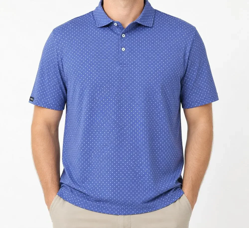 Polo Golf Ralph Lauren Polo Shirt Mens XL Blue 100% Cotton Golf Classic